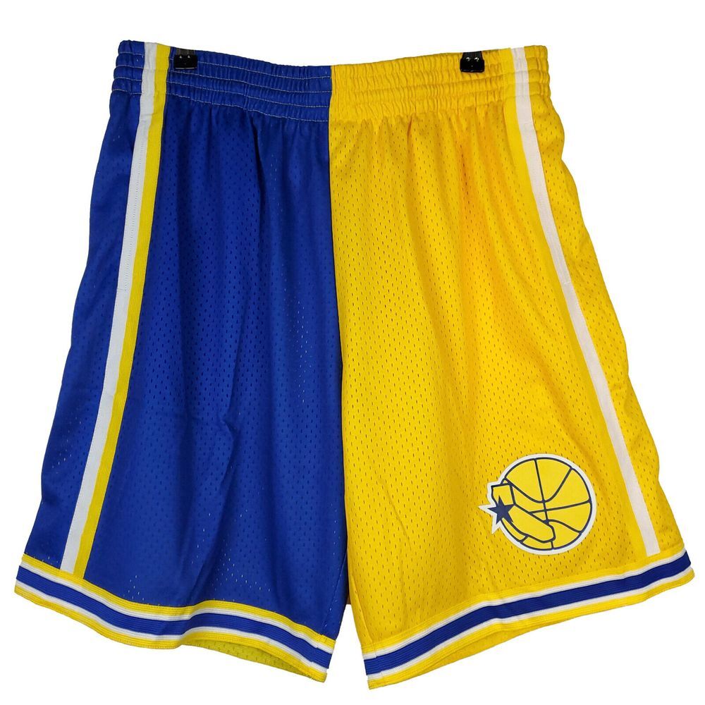 Golden State Warriors Mitchell & Ness NBA XL XLarge Jersey Shorts‎ Split NWT